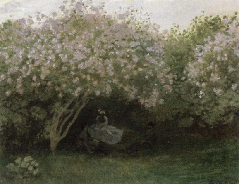 Claude Monet Lilacs,Gray Weather Spain oil painting art